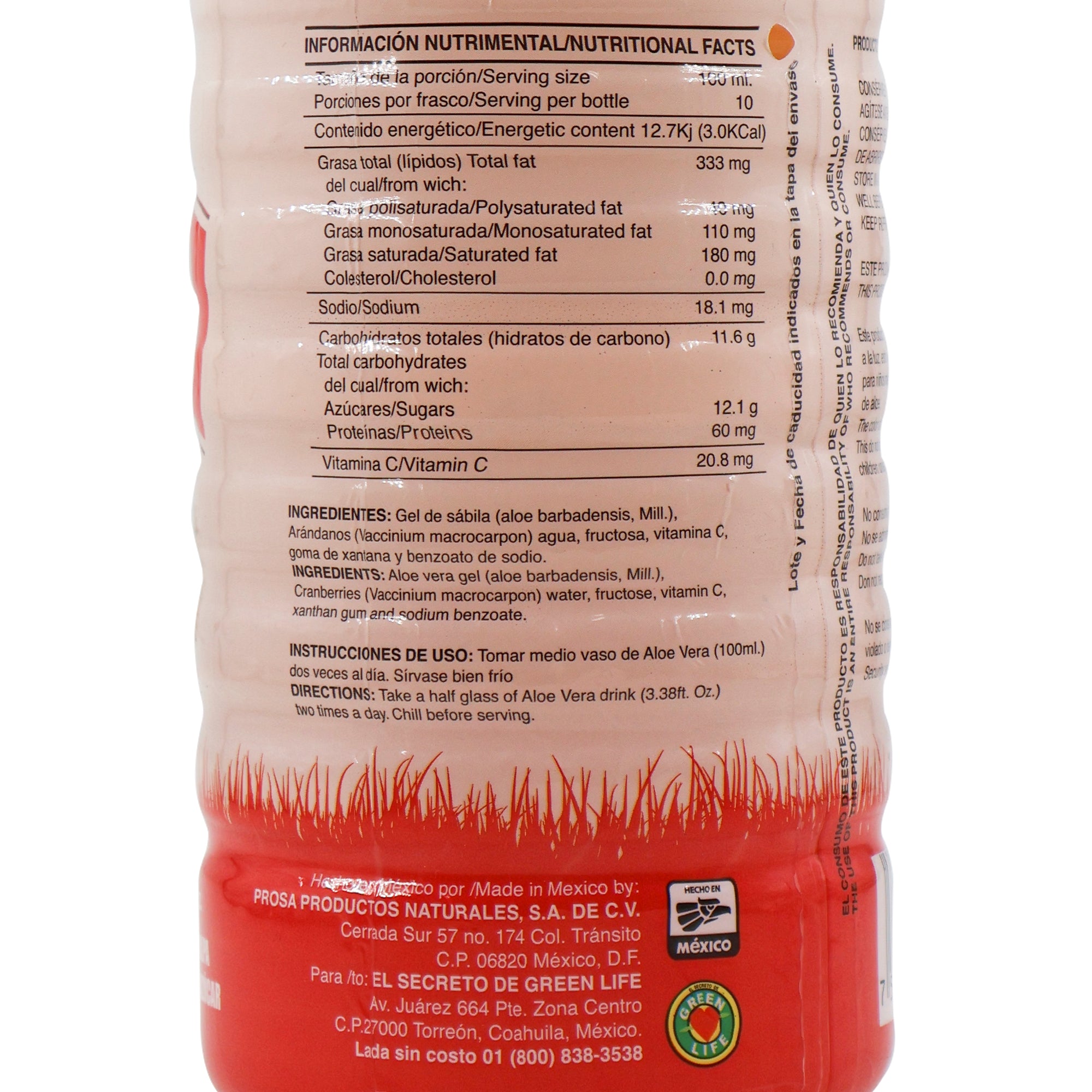 ALOE VERA CON ARÁNDANO LIQUIDO | ZENNATURA 1LT