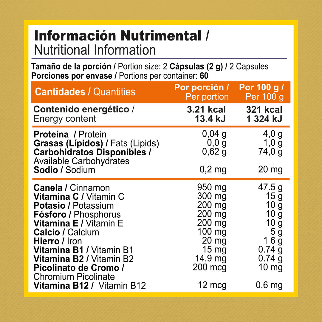 CANELA Y CROMO | ZENNATURA 1GR