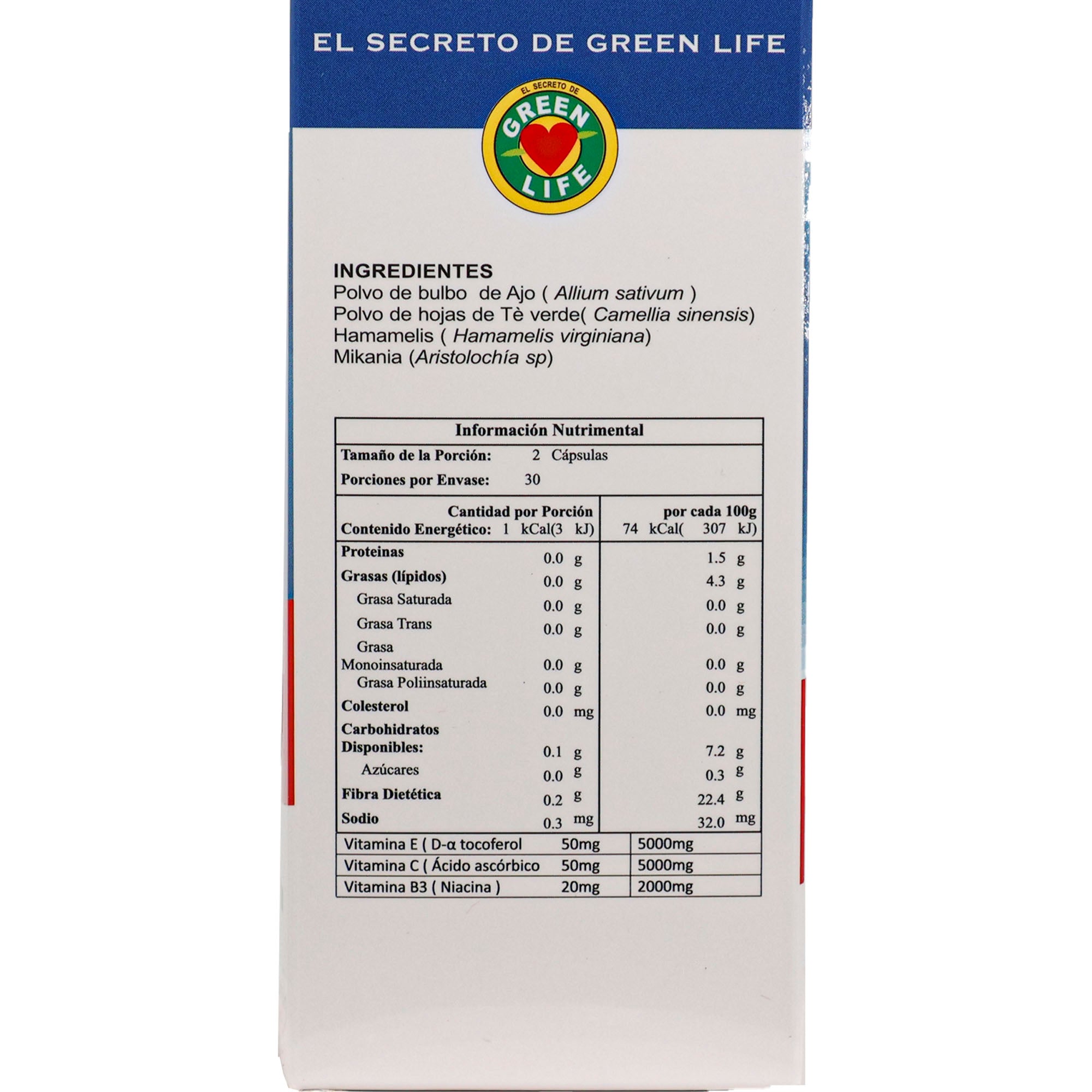 CASTAÑO DE INDIAS | GREENLIFE CT-O 500MG