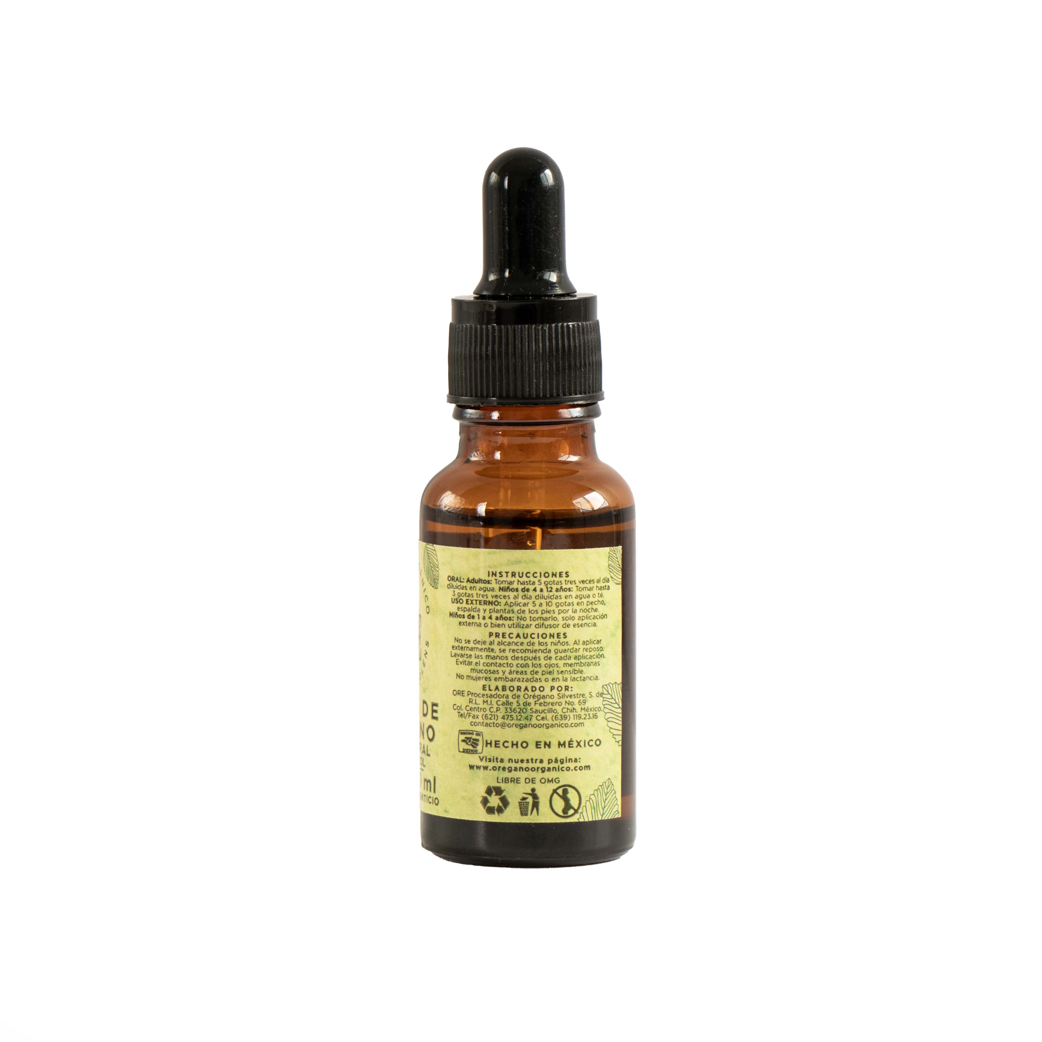 ACEITE OREGANO GOTERO AMBAR 20ML
