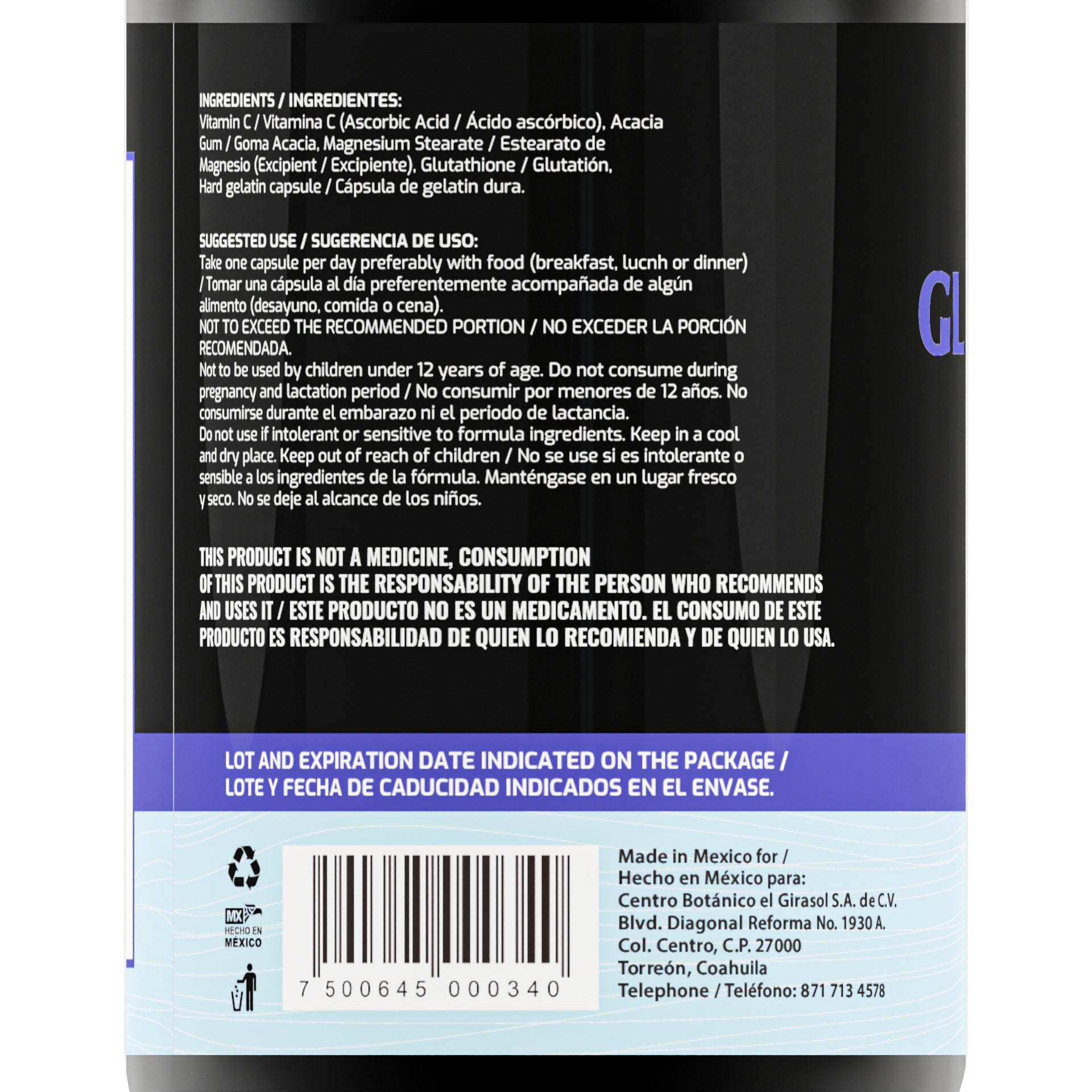 GLUTATIONE, VITAMINA C Y MAGENSIO | ZENNATURA GLUTAHIONE BLEND 500MG El Girasol GLUTATIONE, VITAMINA C Y MAGENSIO | ZENNATURA GLUTAHIONE BLEND 500MG El Girasol