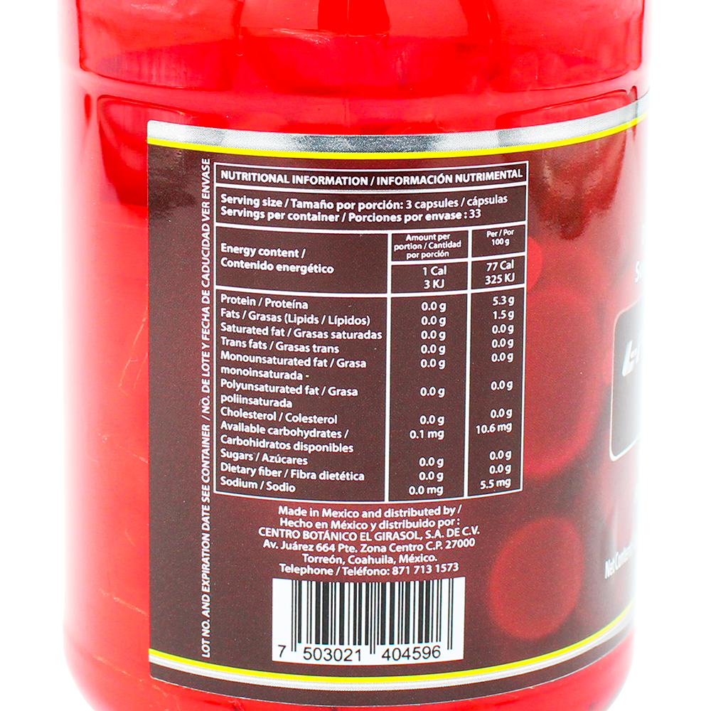 L-Arginina NANO FEAR 850mg