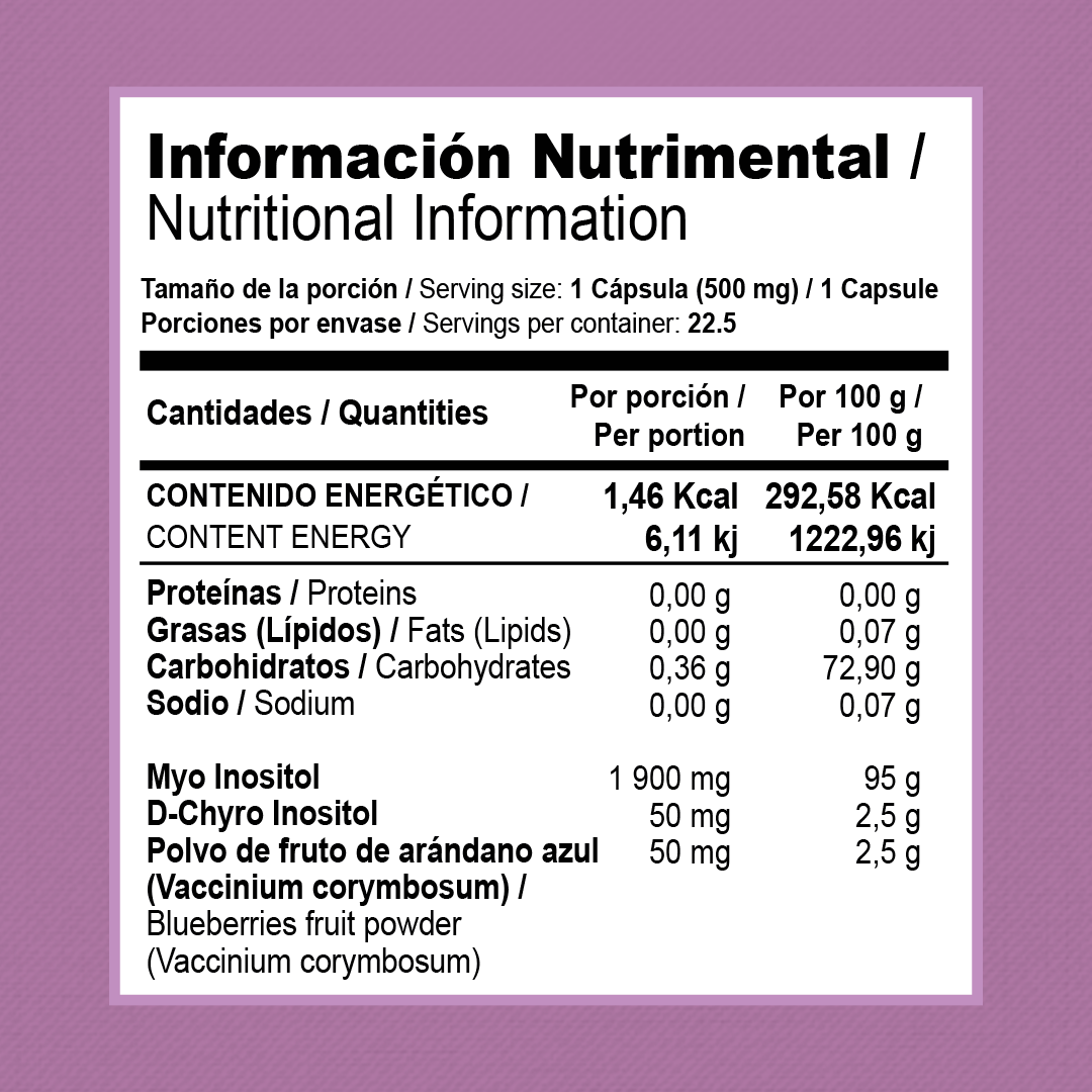 MYO + D-CHIRO INOSITOL | ZENNATURA 500MG