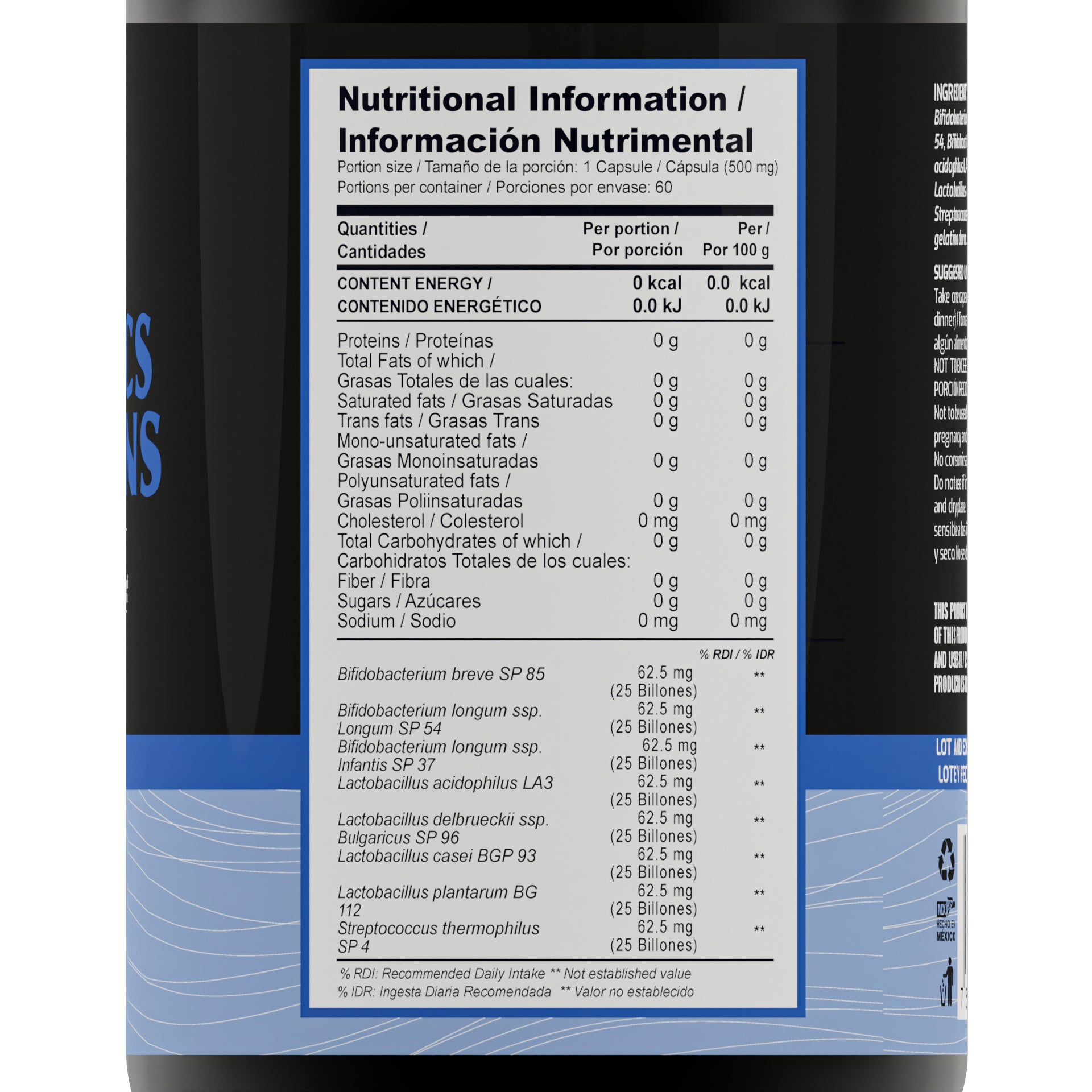 PROBIÓTICOS 100 BILLONES 500MG | ZENNATURA