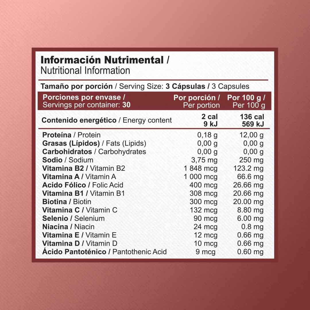 BIOTINA, COLÁGENO Y VITAMINA B | ZENNATURA EVEAUX 500MG