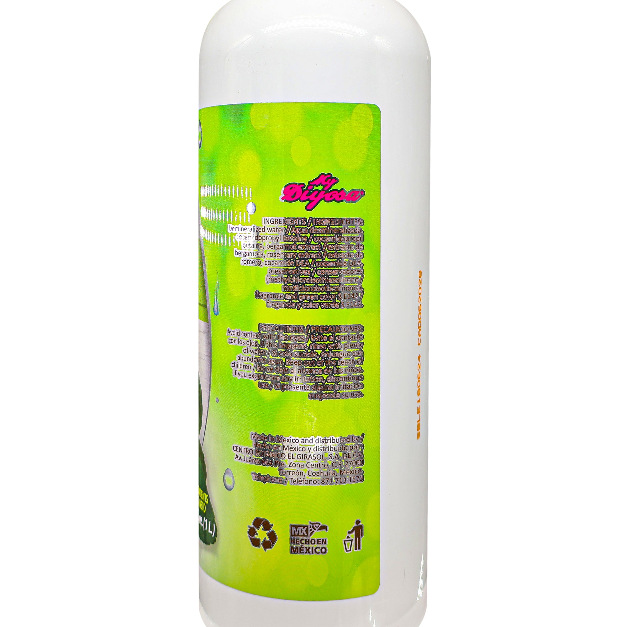 SHAMPOO DE BERGAMOTA | MY DIYOSA 1 LT